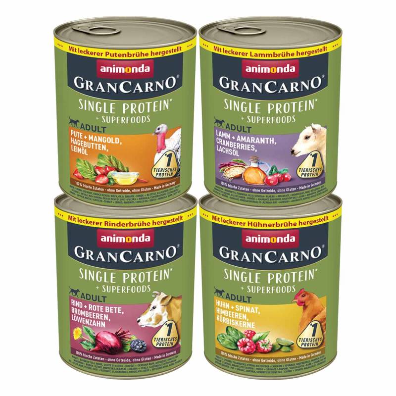 animonda GranCarno superfoods Mixpaket 24x800g von animonda GranCarno