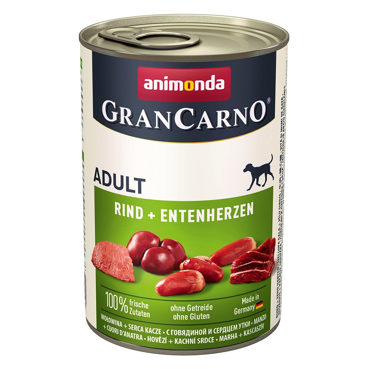 animonda GranCarno Adult Rind und Entenherzen 6x400g von animonda GranCarno