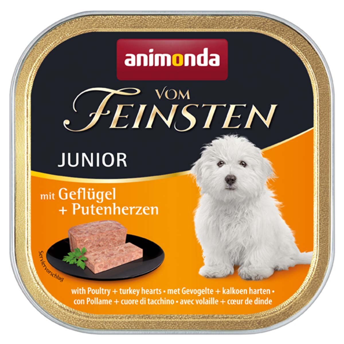 animonda vom Feinsten Junior Gefl und Putenherzen 22x150g von animonda vom Feinsten