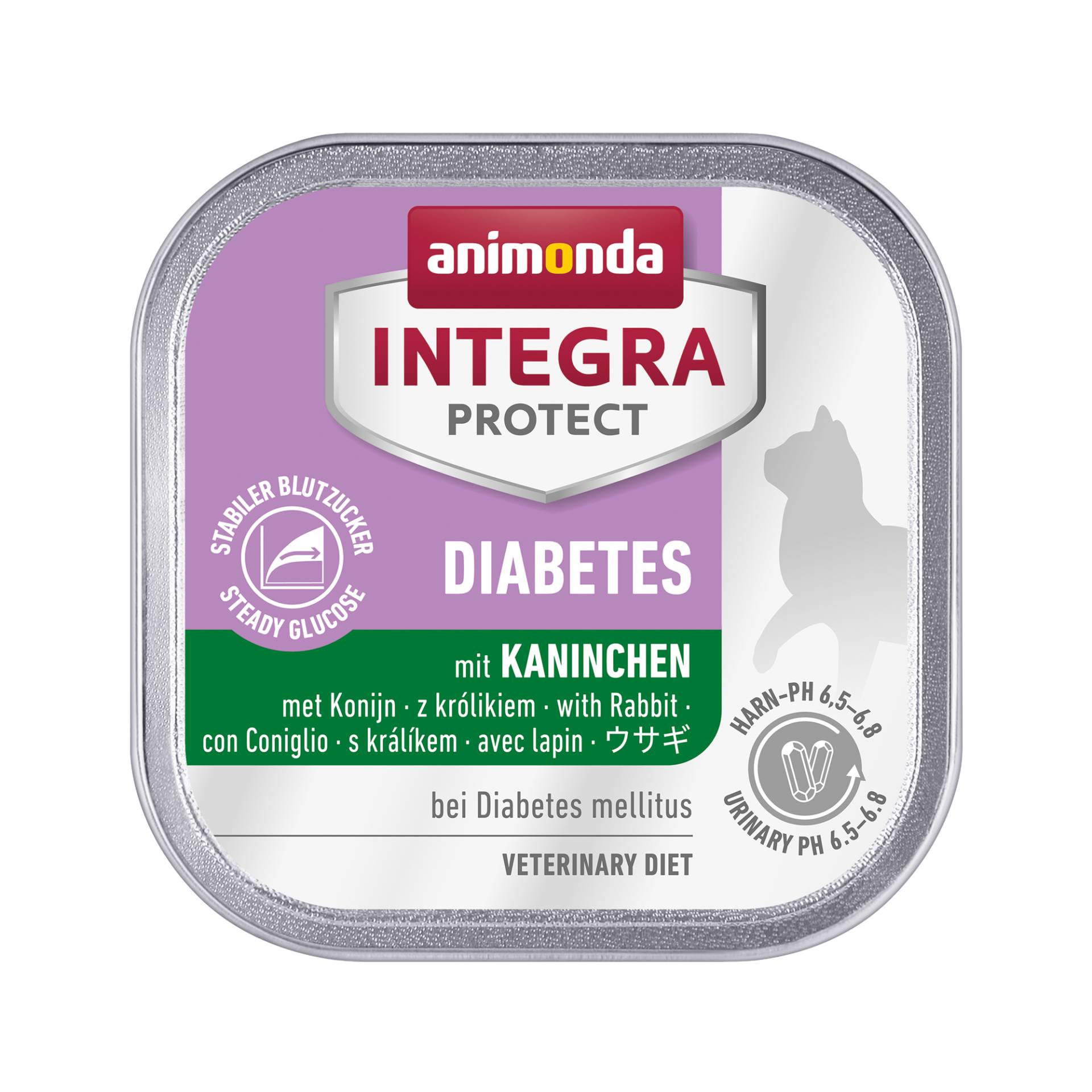 Animonda Integra Protect Diabetes Katzenfutter - Schälchen - Kaninchen - 16 x 100 g von Animonda