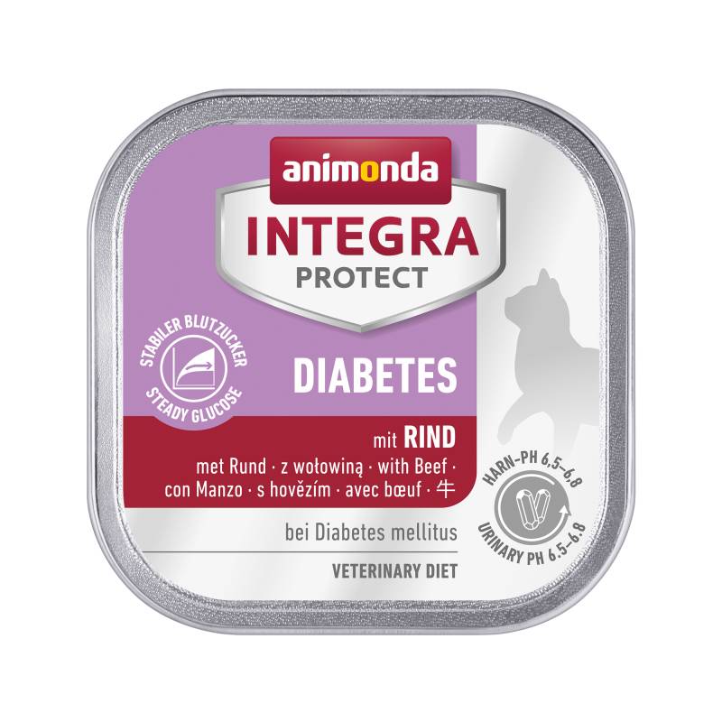 Animonda Integra Protect Diabetes Katzenfutter - Schälchen - Rind - 16 x 100 g Animonda Integra Protect Diabetes Katzenfutter - Schälchen - Rind - 16 x 100 g von Animonda