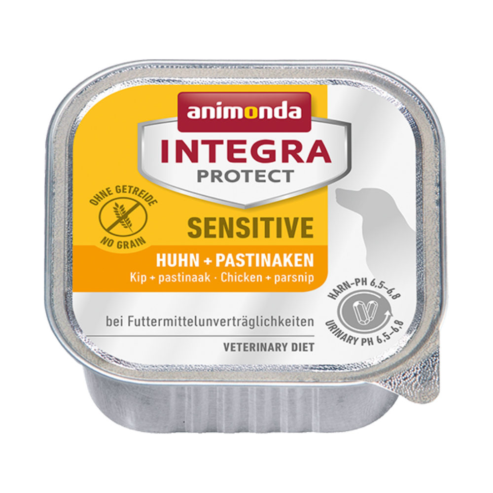 Animonda Integra Protect Sensitive Hundefutter - Schälchen - Huhn & Pastinaken - 11 x 150 g von Animonda