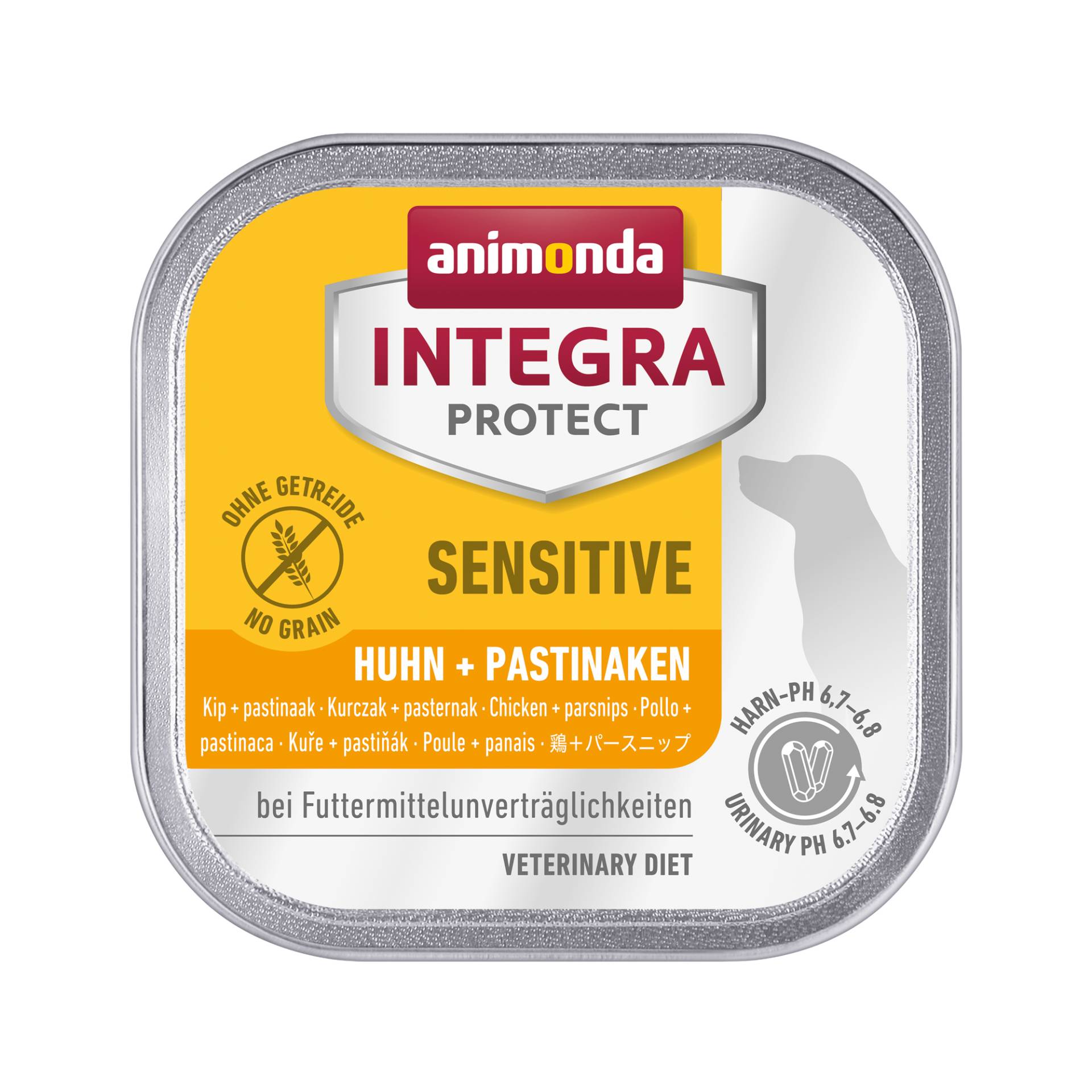 Animonda Integra Protect Sensitive Hundefutter - Schälchen - Huhn & Pastinaken - 11 x 150 g von Animonda