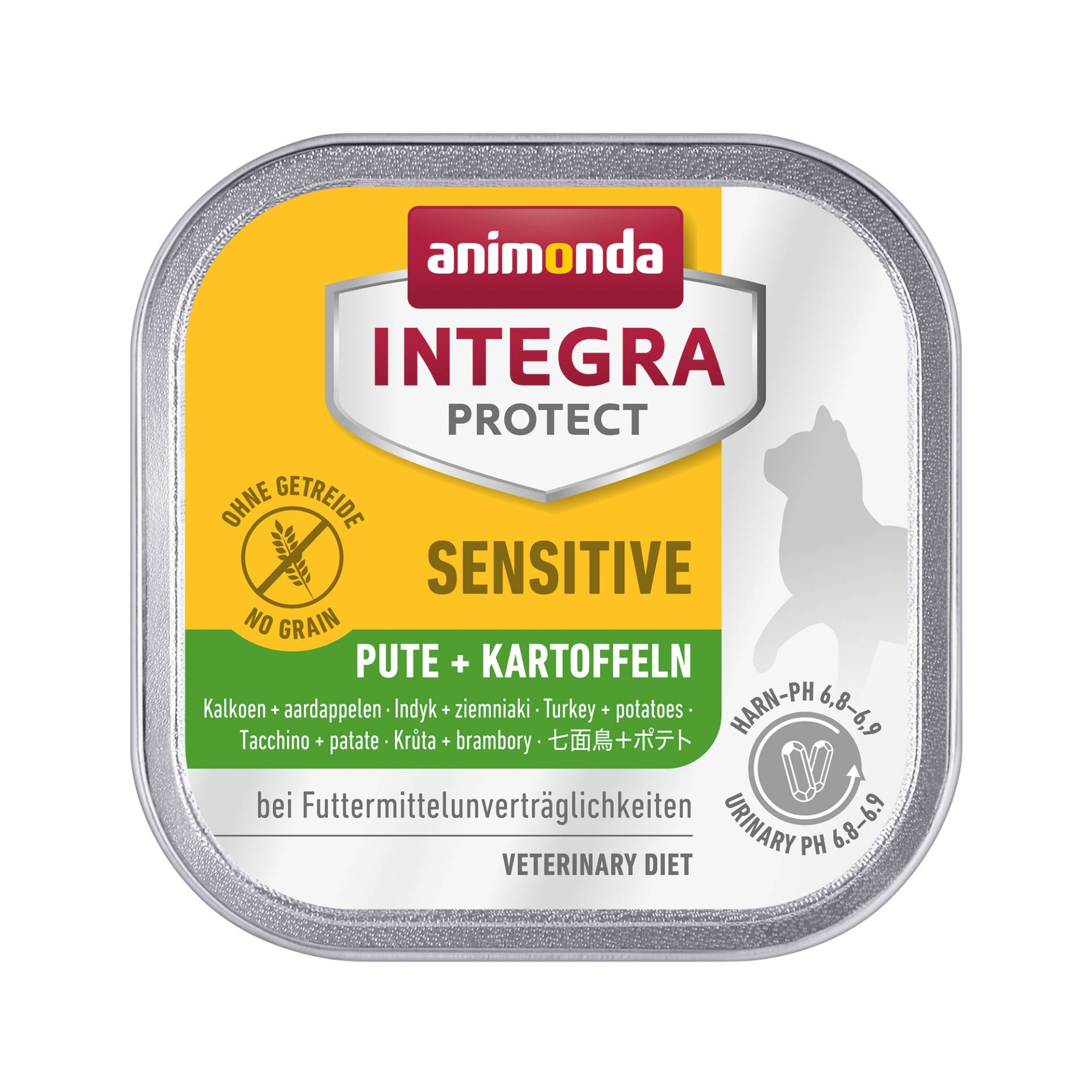 Animonda Integra Protect Sensitive Katzenfutter - Schälchen - Pute & Kartoffel - 16 x 100 g von Animonda