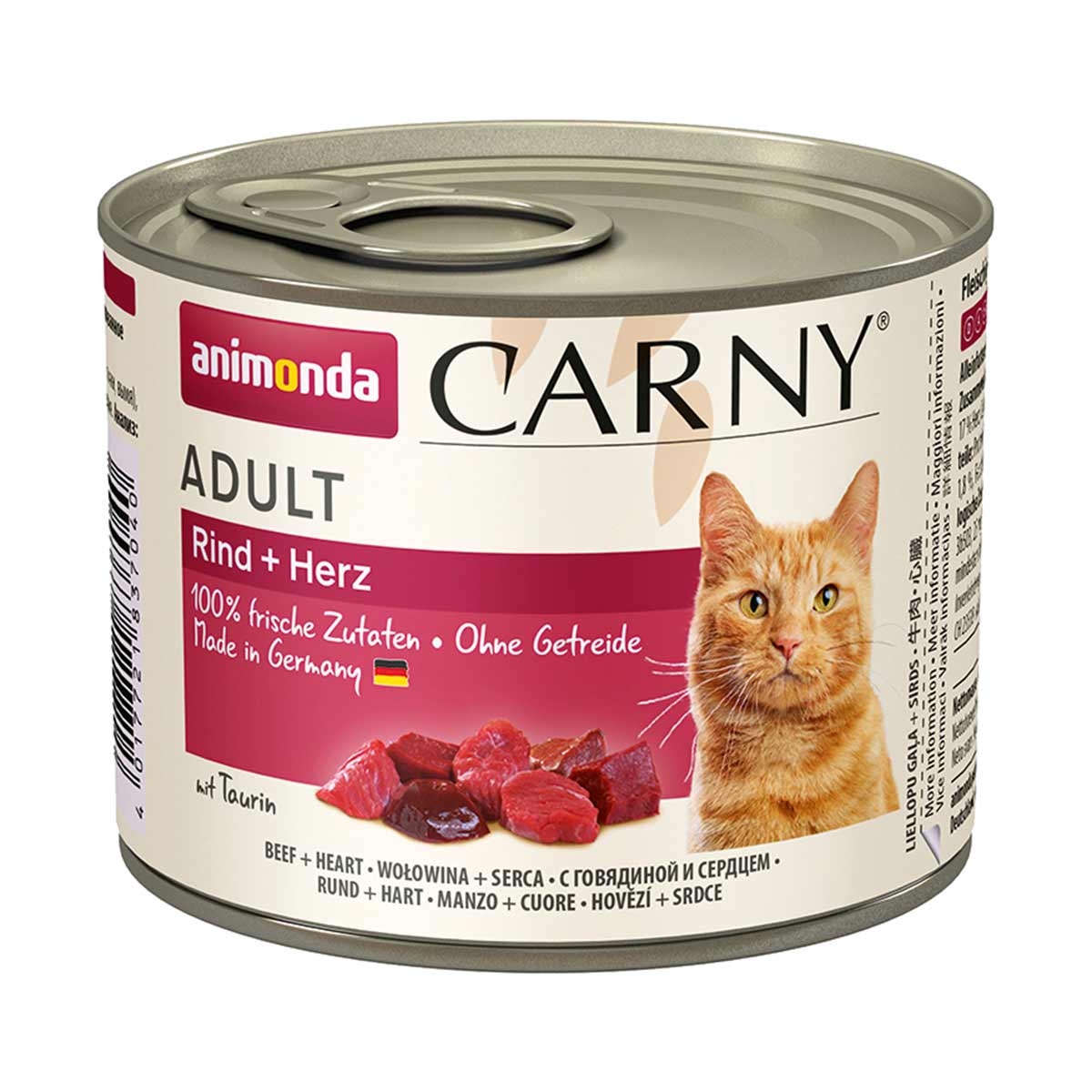 Animonda Katzen-Nassfutter Carny Adult Rind und Herz 6x200g von Animonda