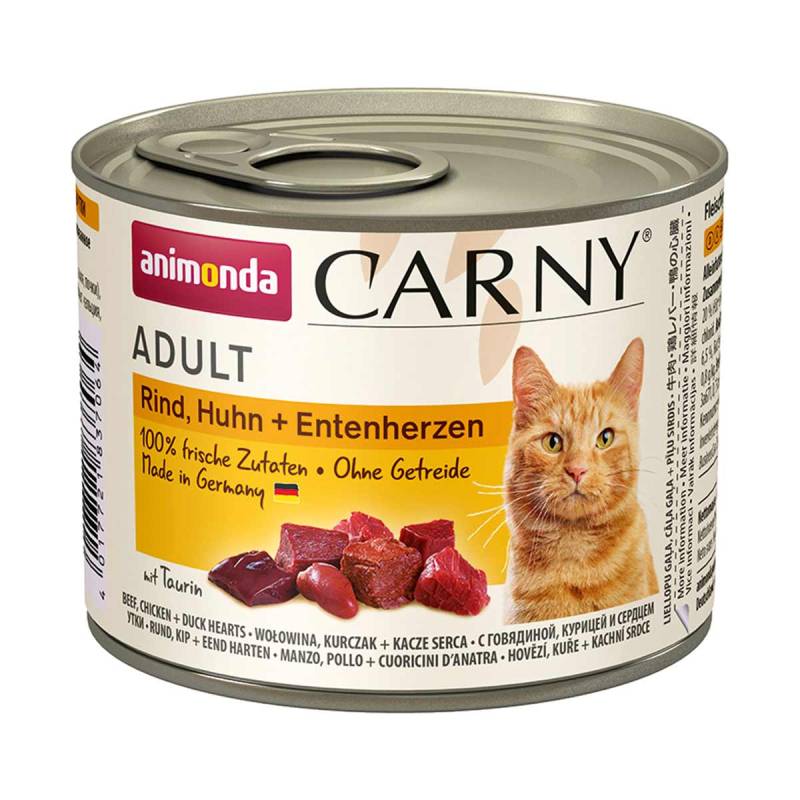 animonda Carny Adult Rind, Huhn und Entenherz 24x200g von animonda Carny