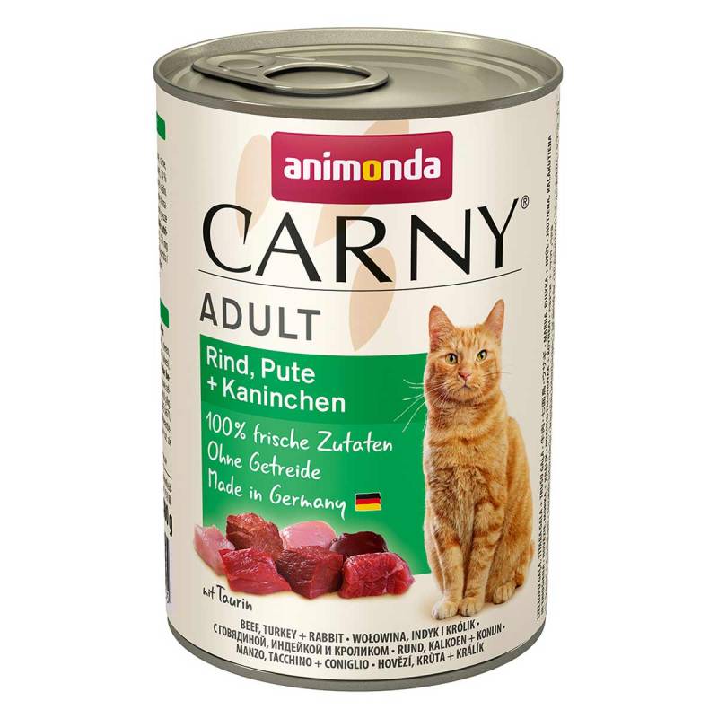 animonda Carny Adult Rind, Pute und Kaninchen 24x400g von animonda Carny