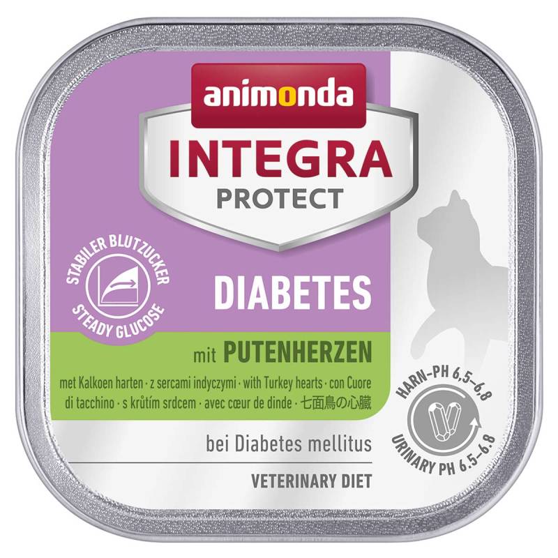 animonda INTEGRA PROTECT Diabetes mit Putenherzen 16x100g von animonda Integra Protect