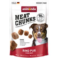 animonda Meat Chunks Medium / Maxi - 4 x 80 g Rind Pur von Animonda