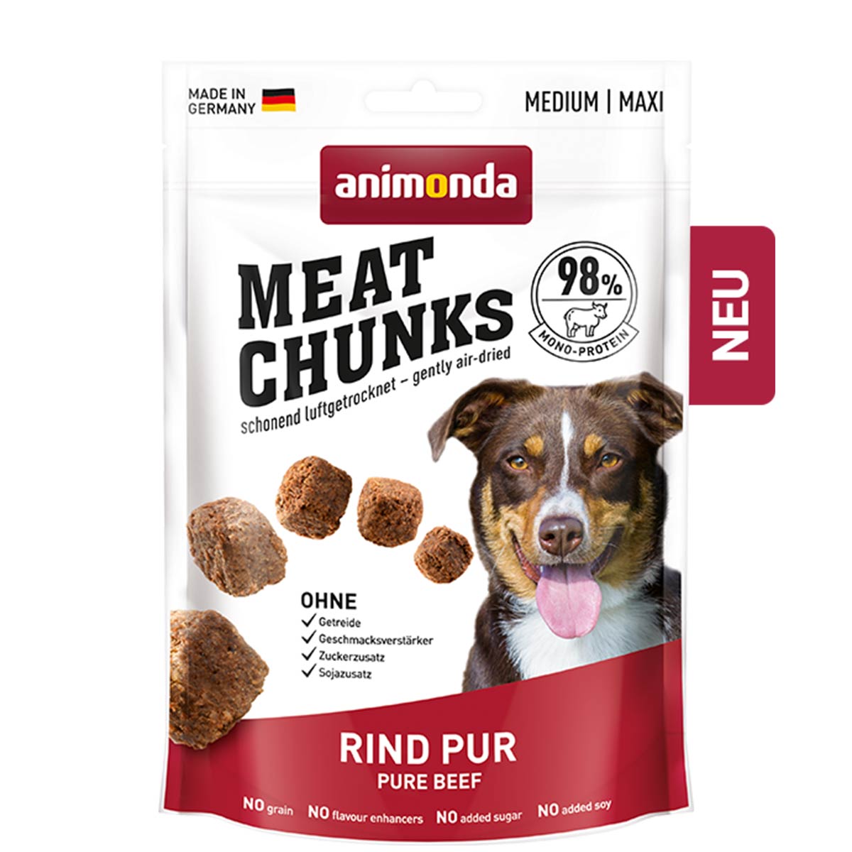 animonda Meat Chunks Adult Rind pur 6x80g von Animonda