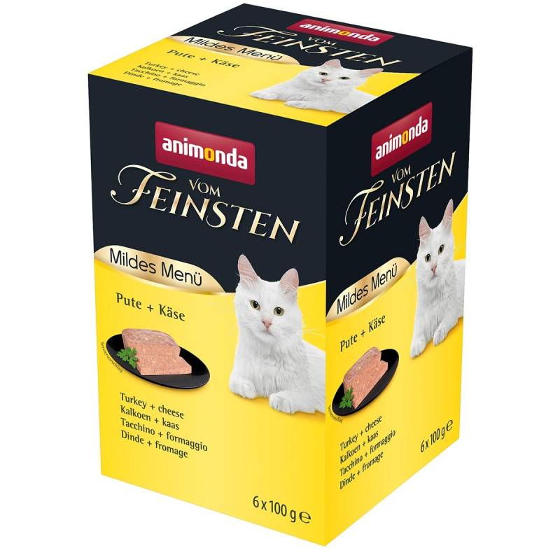 animonda vom Feinsten Adult Mildes Menü Pute + Käse 32x100g von animonda vom Feinsten