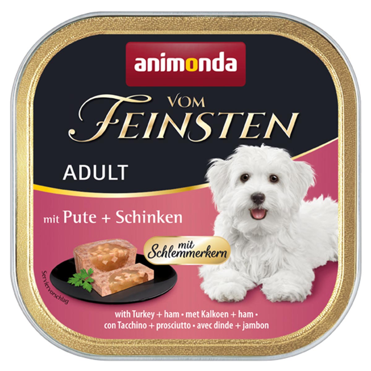 animonda vom Feinsten Adult Schlemmerkern Pute + Schinken 22x150g von animonda vom Feinsten