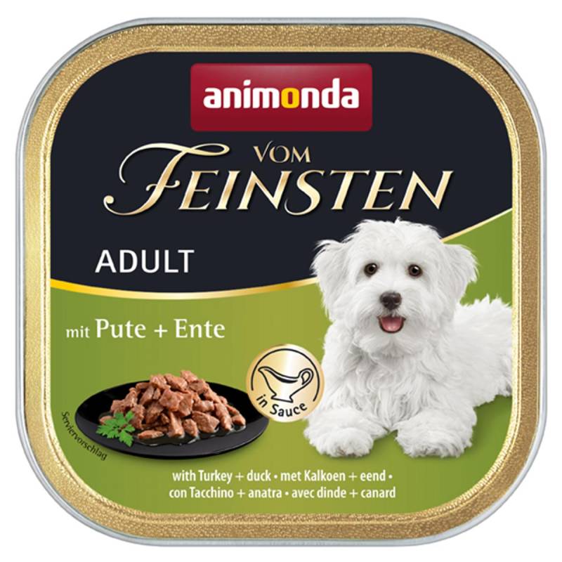 animonda vom Feinsten Adult Pute + Ente in Sauce 22x150g von animonda vom Feinsten