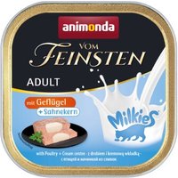 animonda Vom Feinsten Adult mit Milchkern 32x100g mit Geflügel & Sahnekern von Animonda