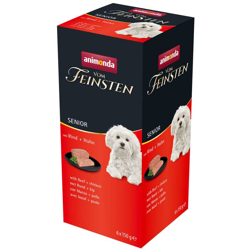 animonda vom Feinsten Senior Rind + Huhn 6x150g von animonda vom Feinsten