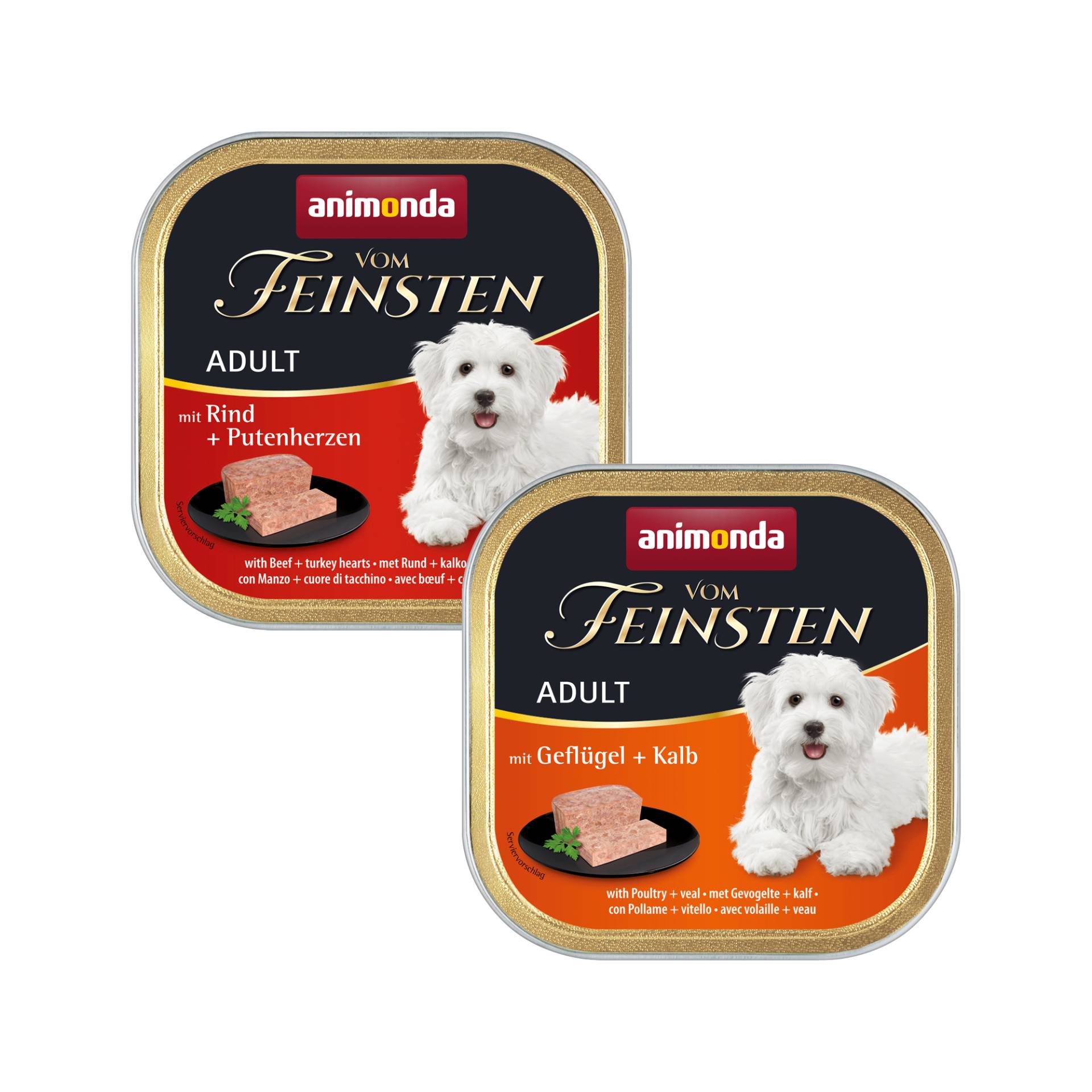 Animonda Vom feinsten Classic Hundefutter - Schälchen - Rind / Putenherzen - 22 x 150 g Animonda Vom feinsten Classic Hundefutter - Schälchen - Rind / Putenherzen - 22 x 150 g von Animonda