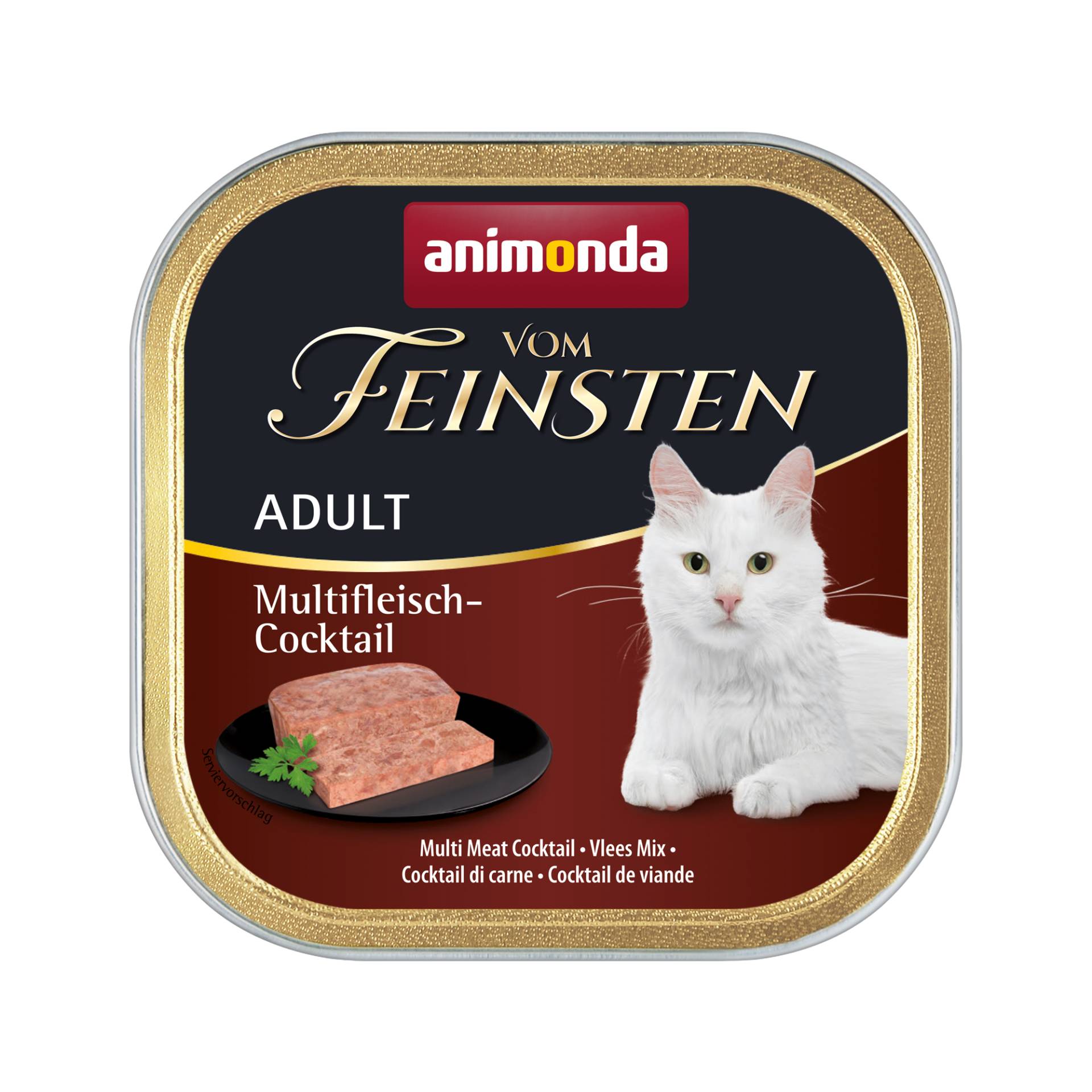 Animonda vom Feinsten Adult Katzenfutter - Schälchen - Fleischcocktail - 32 x 100 g von Animonda