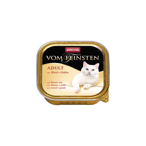 Animonda vom Feinsten Adult Katzenfutter - Schälchen - Rind & Huhn - 32 x 100 g von Animonda
