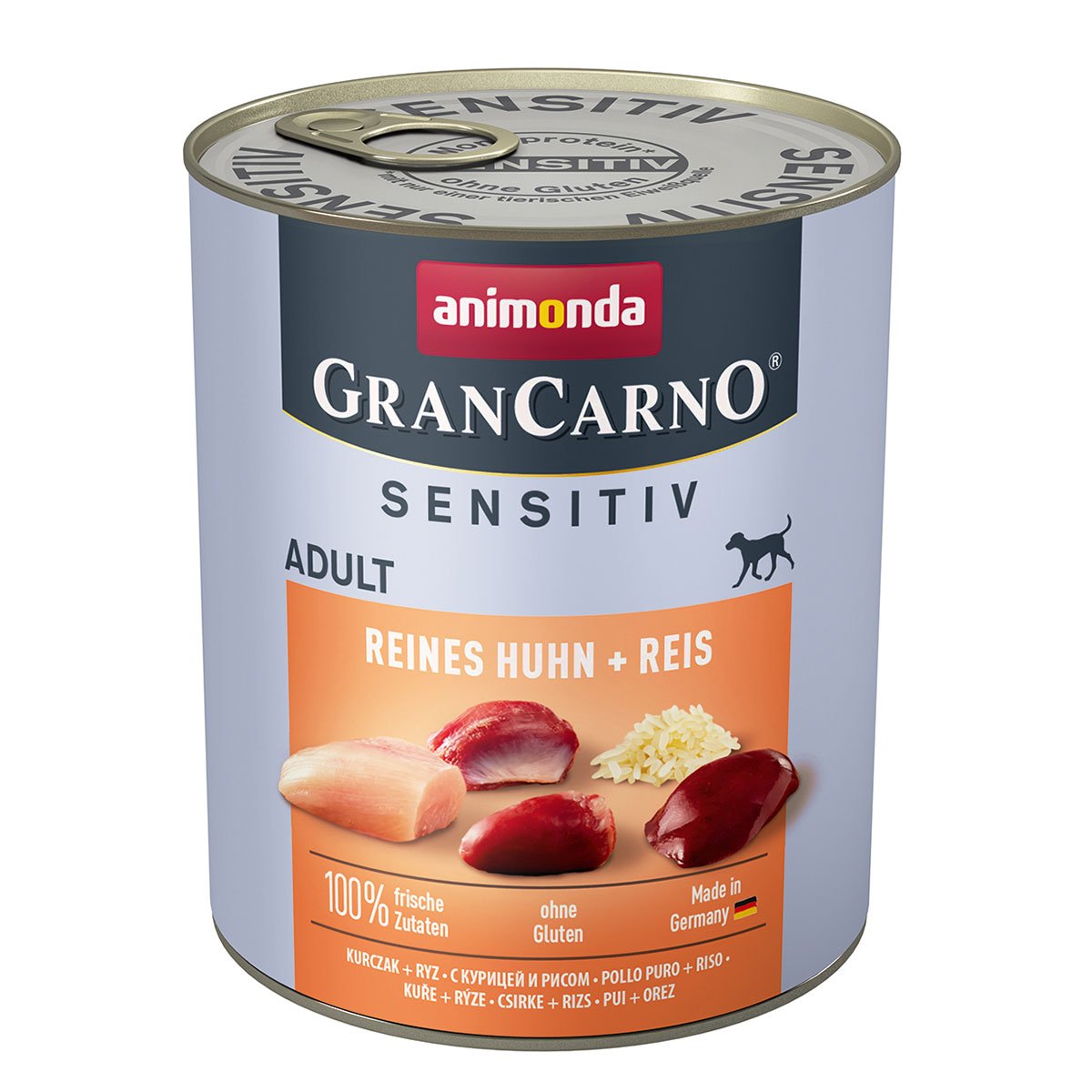 animonda GranCarno Adult Sensitiv Reines Huhn + Reis 6x800g von animonda GranCarno