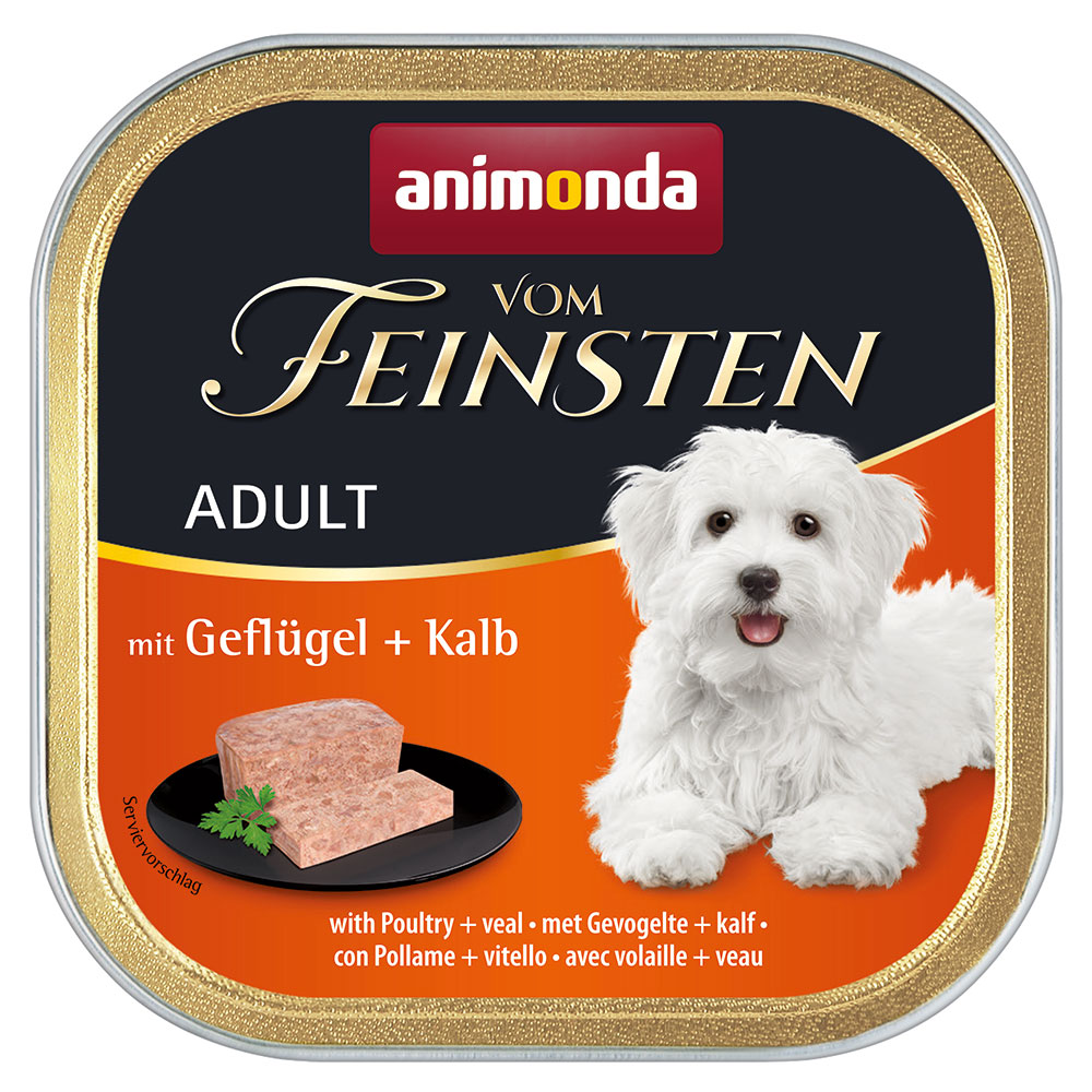 Sparpaket animonda vom Feinsten 24 x 150 g - Adult getreidefrei: Geflügel & Kalb von Animonda Vom Feinsten