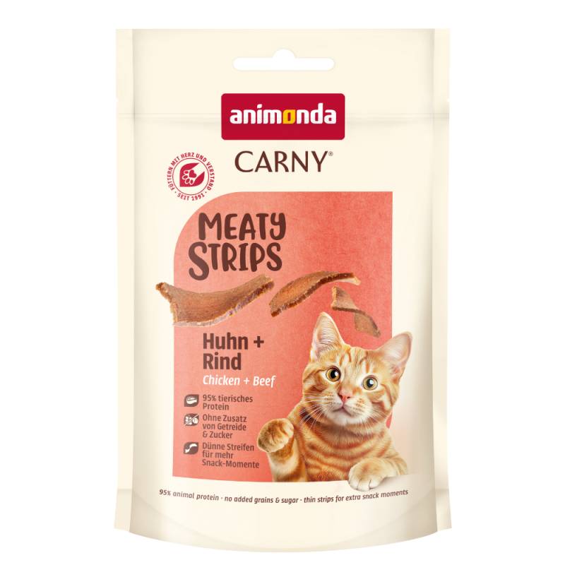 animonda Carny Adult Meaty Strips - Huhn + Rind (50 g) von Animonda