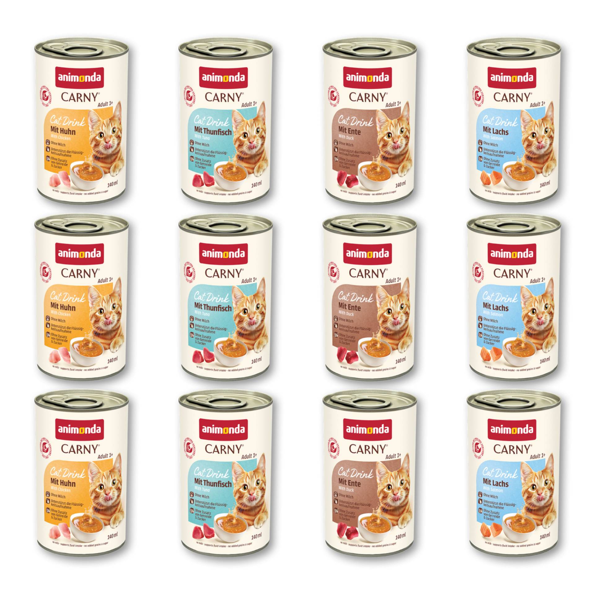 animonda Carny Cat Drink 24 x 140 ml - Mix (4 Sorten) von Animonda