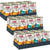 animonda Carny Nassfutter Katze Adult, Mixpaket Cat Drink 24x140 ml von Animonda