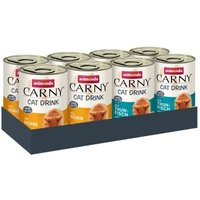 animonda Carny Nassfutter Katze Adult, Mixpaket Cat Drink 8x140 ml von Animonda