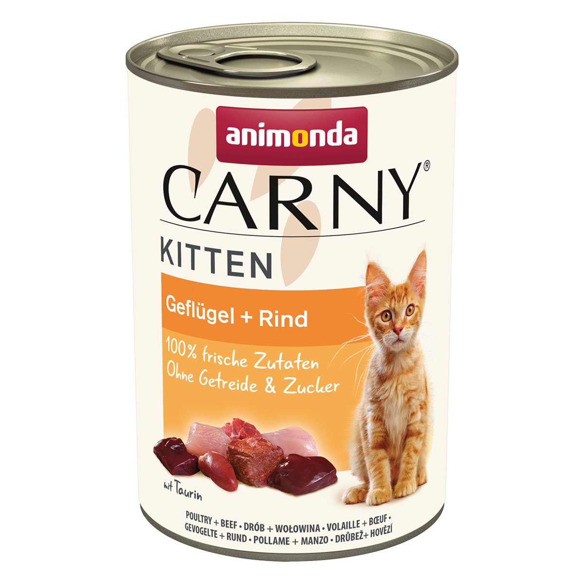 animonda Carny Kitten Gefügel + Rind 12x400g von animonda Carny