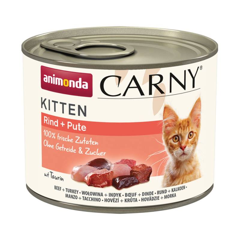 animonda Carny Kitten Rind + Pute 12x200g von animonda Carny