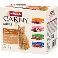 animonda Carny Nassfutter Katze, Adult, Herzhafte Variation Mixpack 8 x 85 g von Animonda