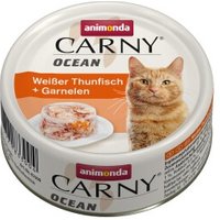 animonda Carny Nassfutter Katze Adult, Ocean 12x80 g Thunfisch & Garnelen von Animonda