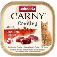 animonda Carny Nassfutter Katze Adult Country Rind, Ente und Rentier 128x100 g von Animonda