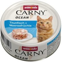 animonda Carny Nassfutter Katze Adult Ocean Thunfisch und Meeresfrüchte 12x80 g von Animonda