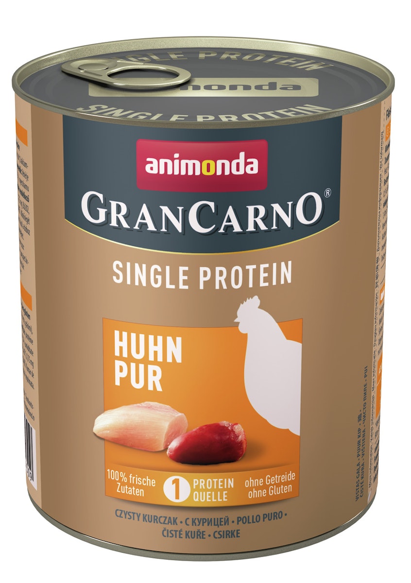 animonda Gran Carno Single Protein 800g Dose Hundenassfutter von Animonda