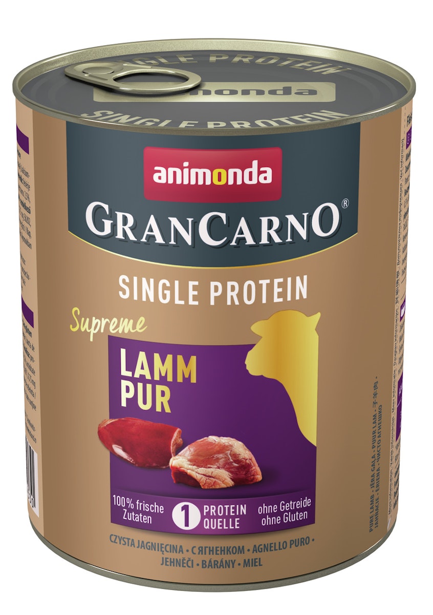 animonda Gran Carno Single Protein Supreme 800g Dose Hundenassfutter von Animonda