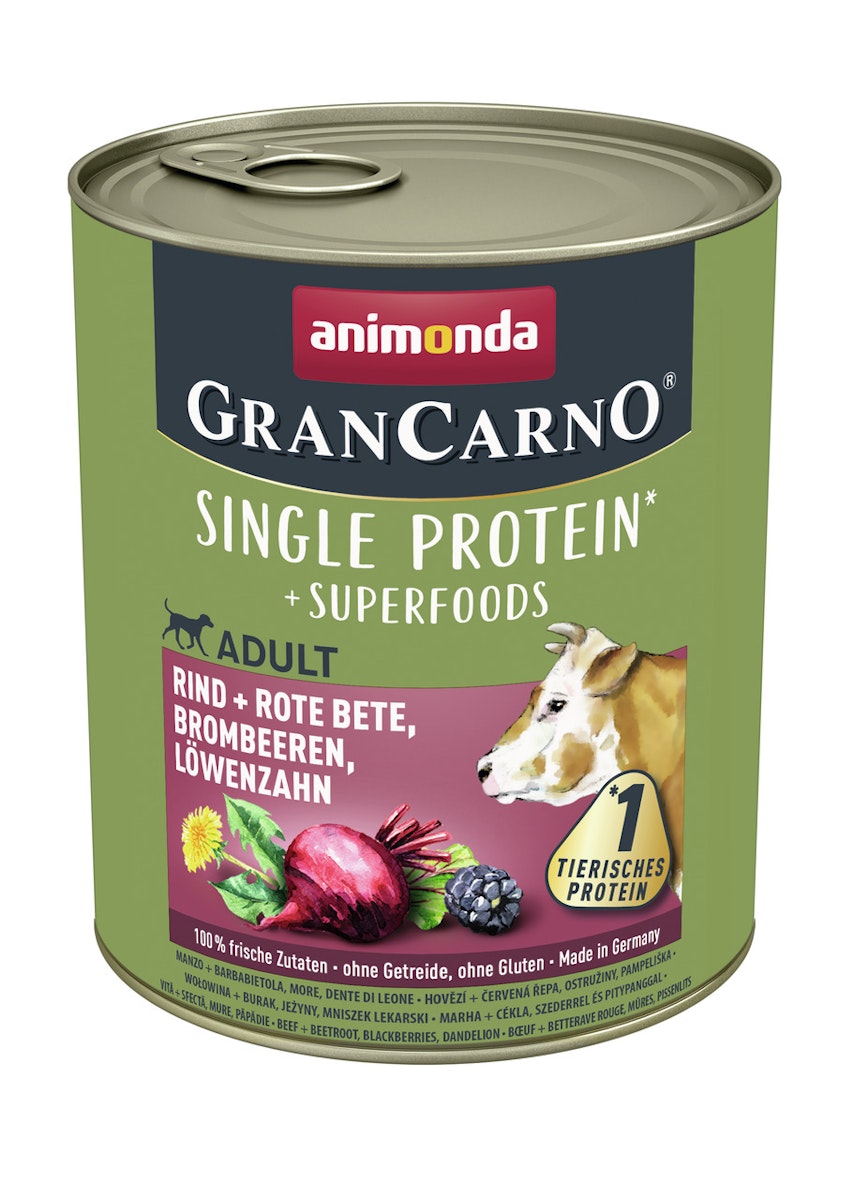 animonda Gran Carno Superfoods 800g Dose Hundenassfutter von Animonda