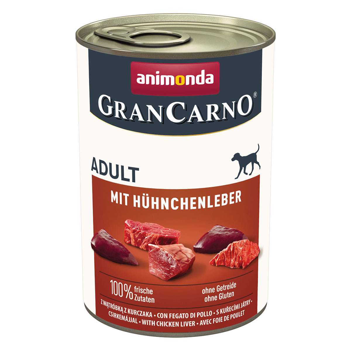 animonda GranCarno Adult mit Hühnchenleber 12x400g von animonda GranCarno