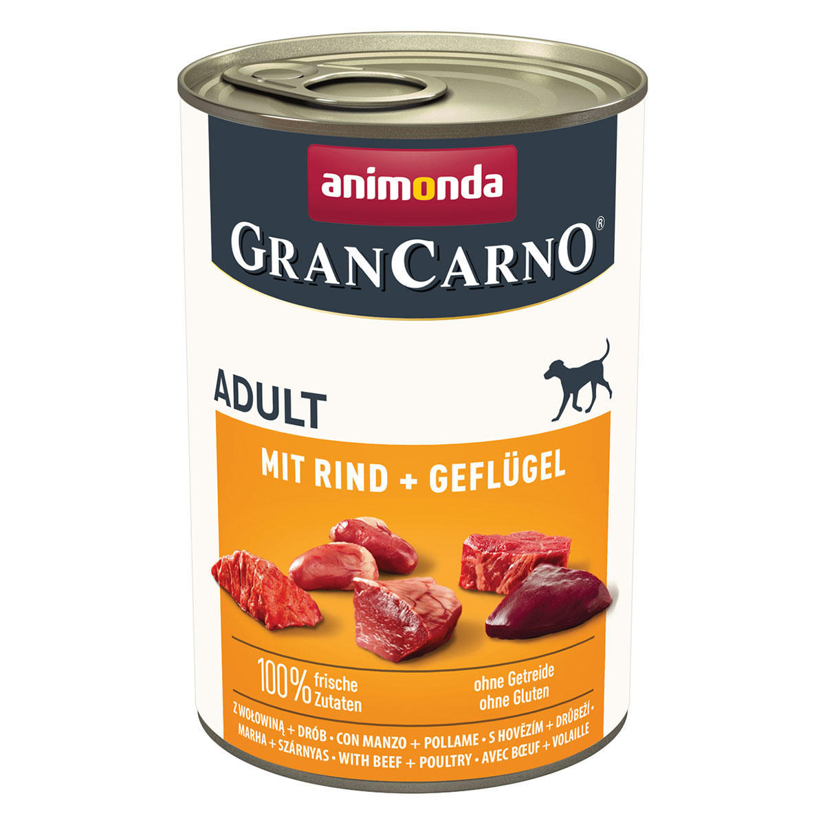 animonda GranCarno Adult mit Rind und Geflügel 12x400g von animonda GranCarno