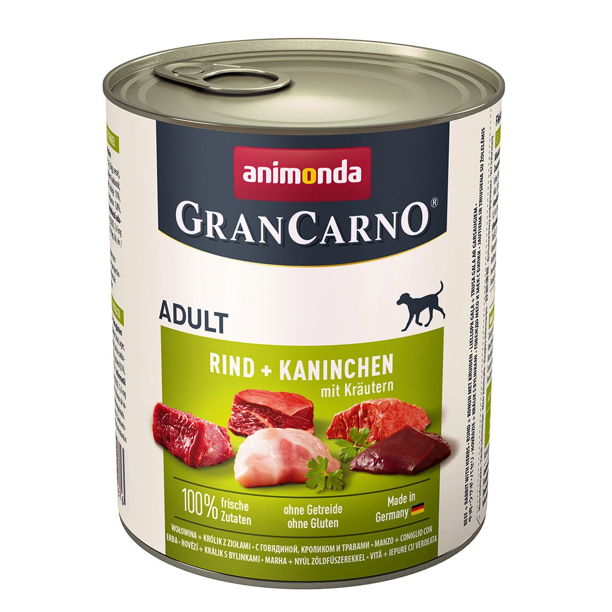 animonda GranCarno Rind und Kaninchen mit Kräutern 24x800g von animonda GranCarno