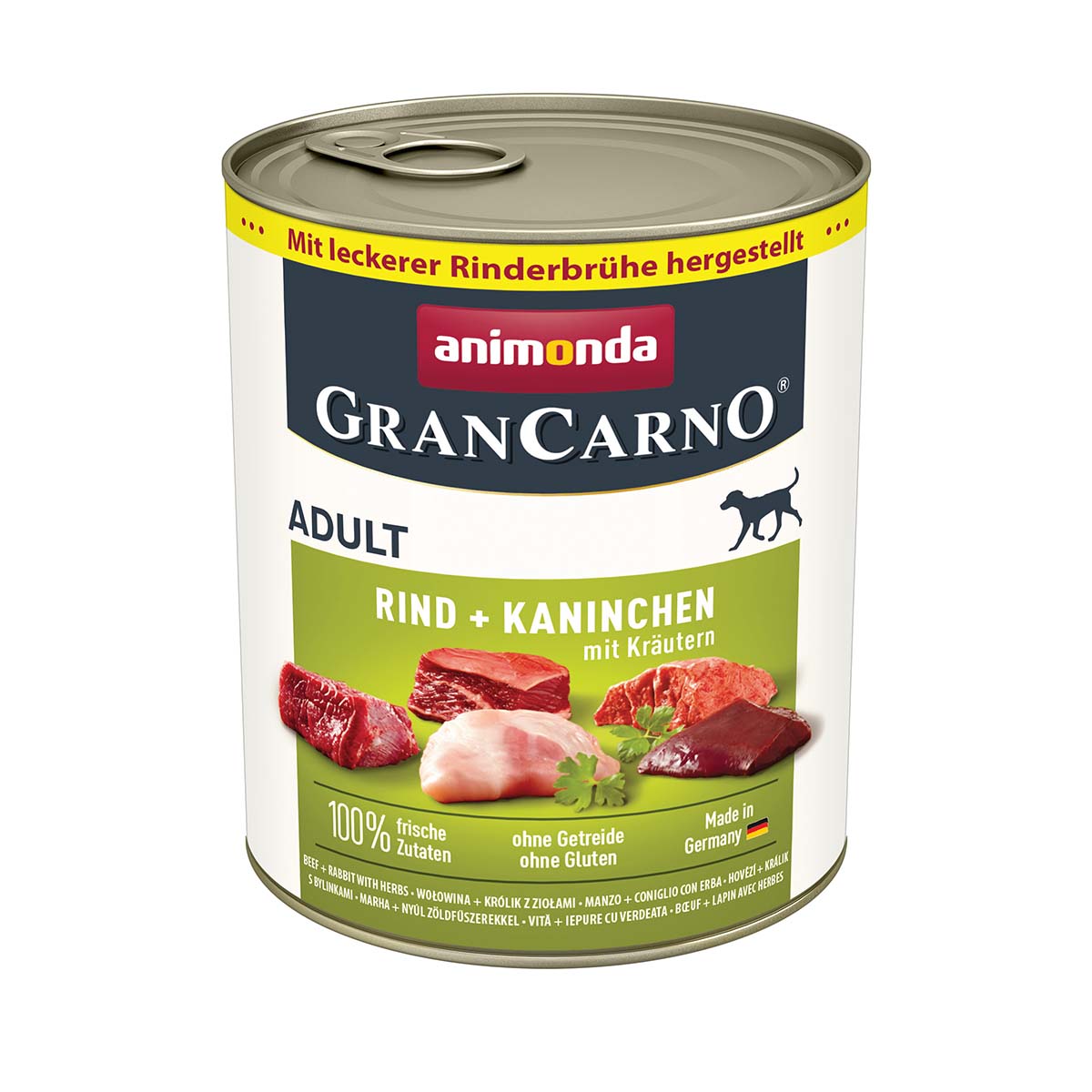 animonda GranCarno Rind und Kaninchen mit Kräutern 6x800g animonda GranCarno Rind und Kaninchen mit Kräutern 6x800g von animonda GranCarno
