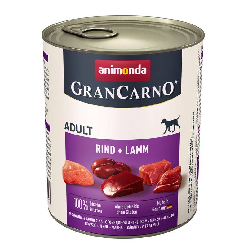 animonda GranCarno Rind und Lamm 24x800g von animonda GranCarno