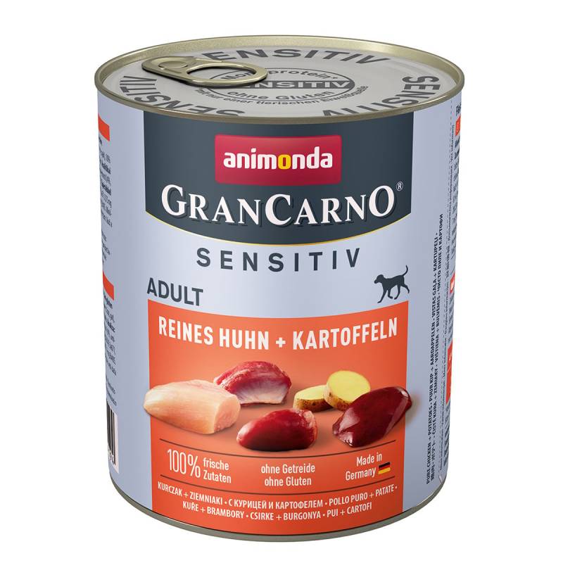 animonda GranCarno Sensitiv Huhn und Kartoffel 12x800g von animonda GranCarno