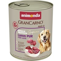 animonda GranCarno Single Protein Supreme Nassfutter Hund Adult, Lamm pur 24x800 g animonda GranCarno Single Protein Supreme Nassfutter Hund Adult, Lamm pur 24x800 g von Animonda