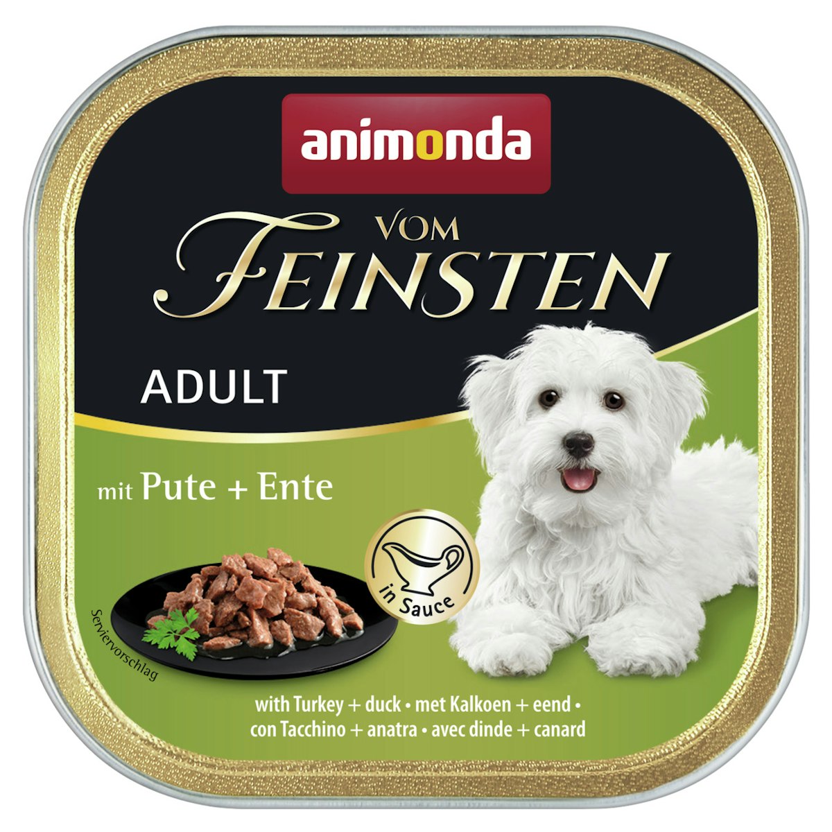 animonda Vom Feinsten Adult in Sauce 150g Schale Hundenassfutter von Animonda