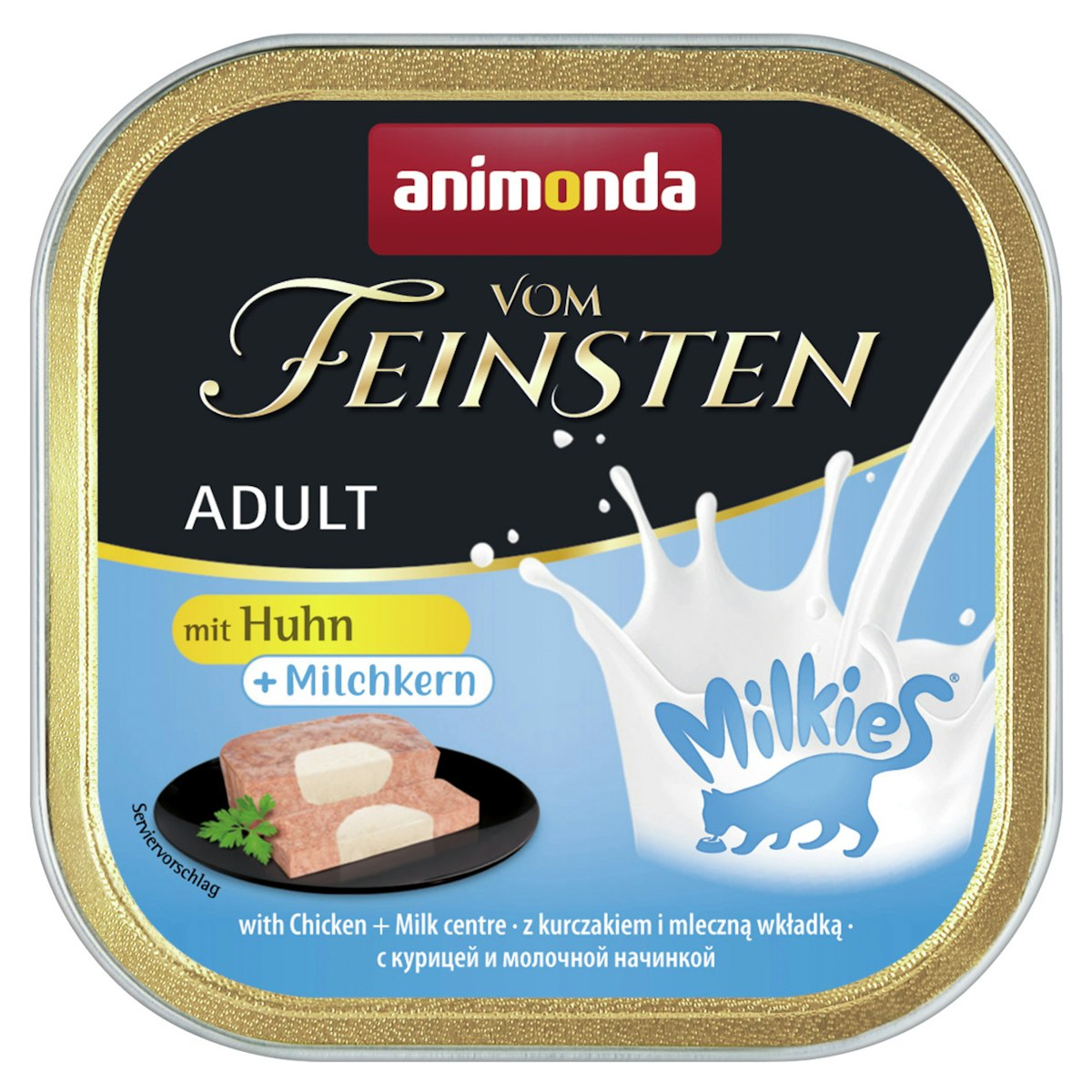 animonda Vom Feinsten Adult mit Milchkern 100g Schale Katzennassfutter von Animonda