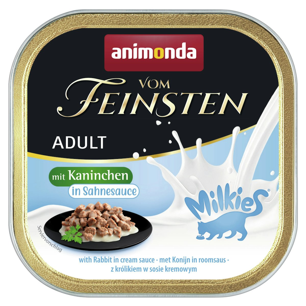 animonda Vom Feinsten Adult mit Milkies-Saucen 100g Schale Katzennassfutter von Animonda
