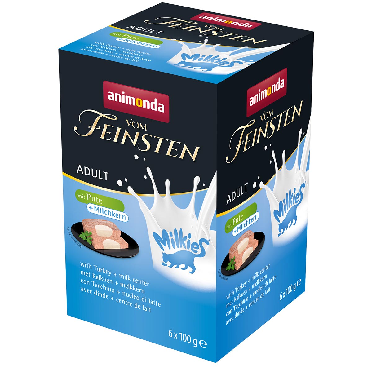 animonda vom Feinsten Adult mit Pute + Milchkern 32x100g von animonda vom Feinsten