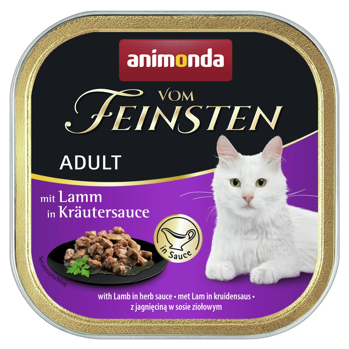 animonda Vom Feinsten Adult mit Sauce 100g Schale Katzennassfutter von Animonda