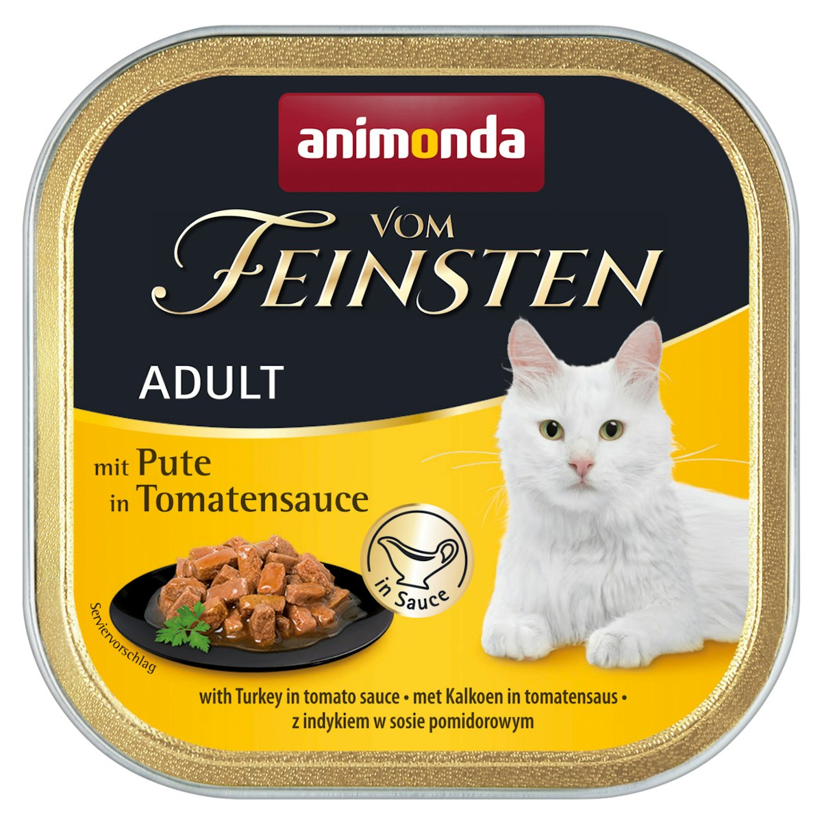 animonda Vom Feinsten Adult mit Sauce 100g Schale Katzennassfutter von Animonda